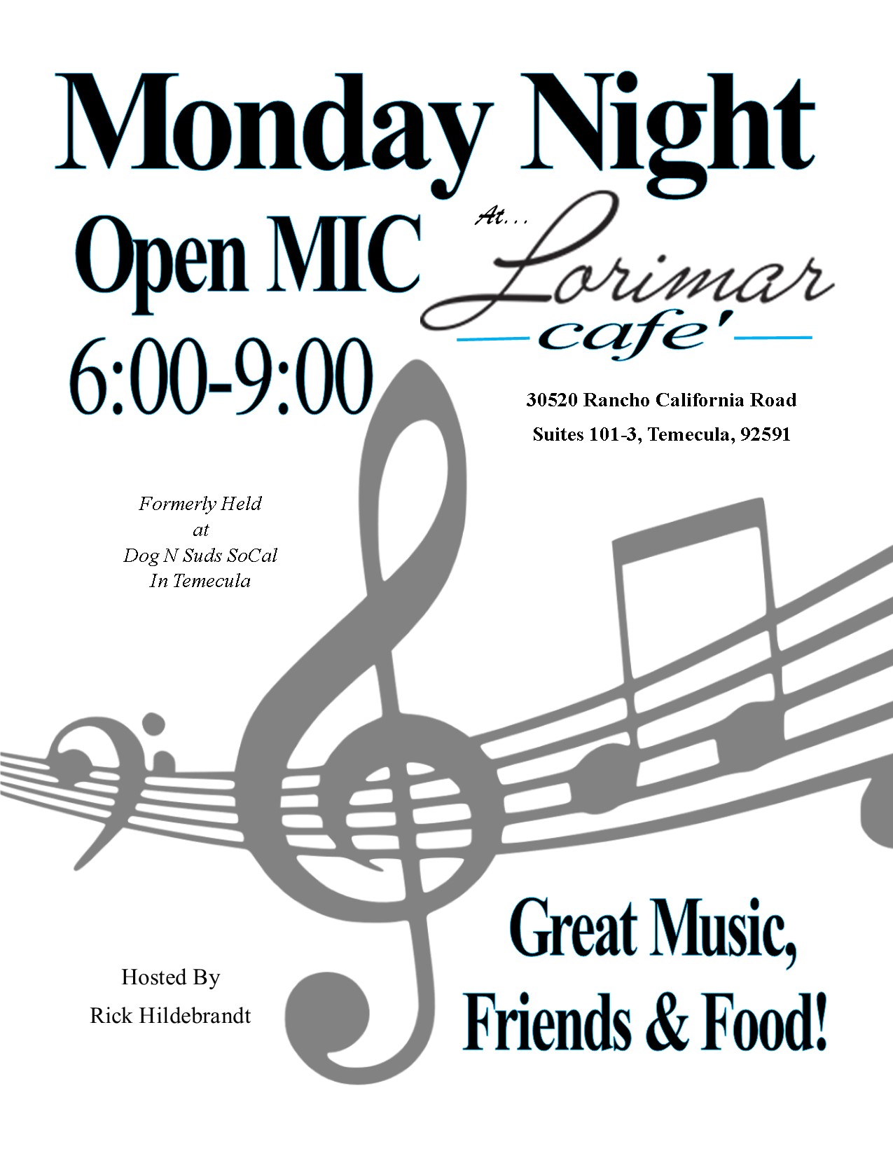 Lorimar Cafe Open Mic