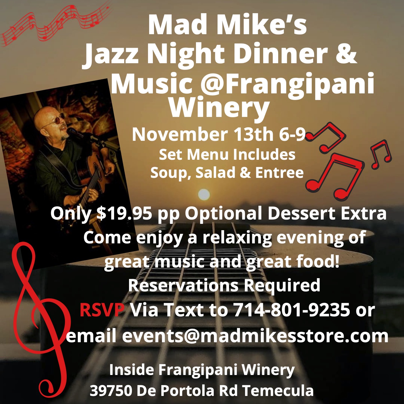 Jazz Night Dinner November